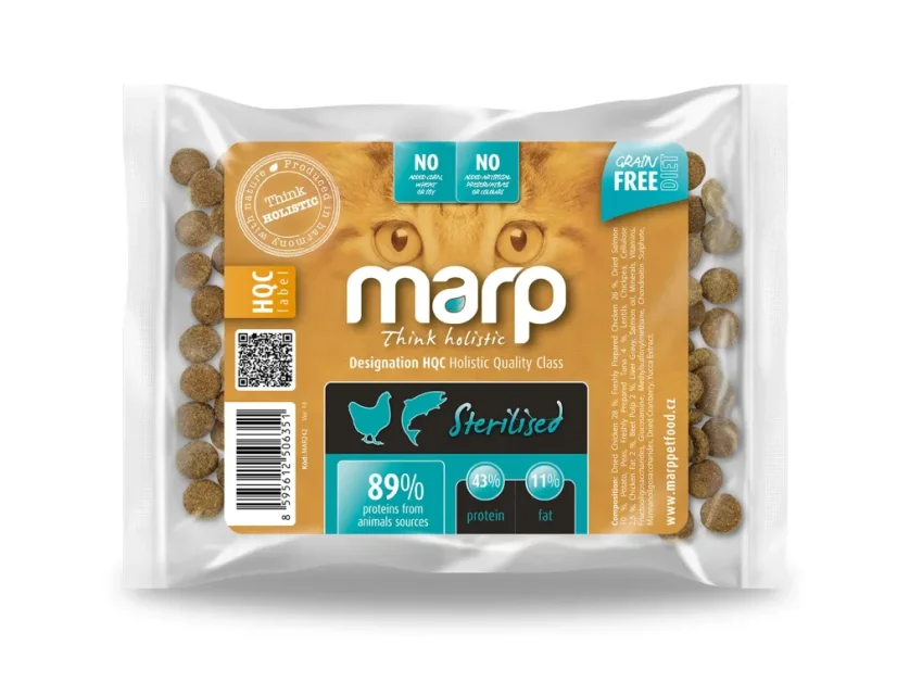 Marp Holistic CAT Sterilised pre kastrované a staršie mačky VZORKA 70g