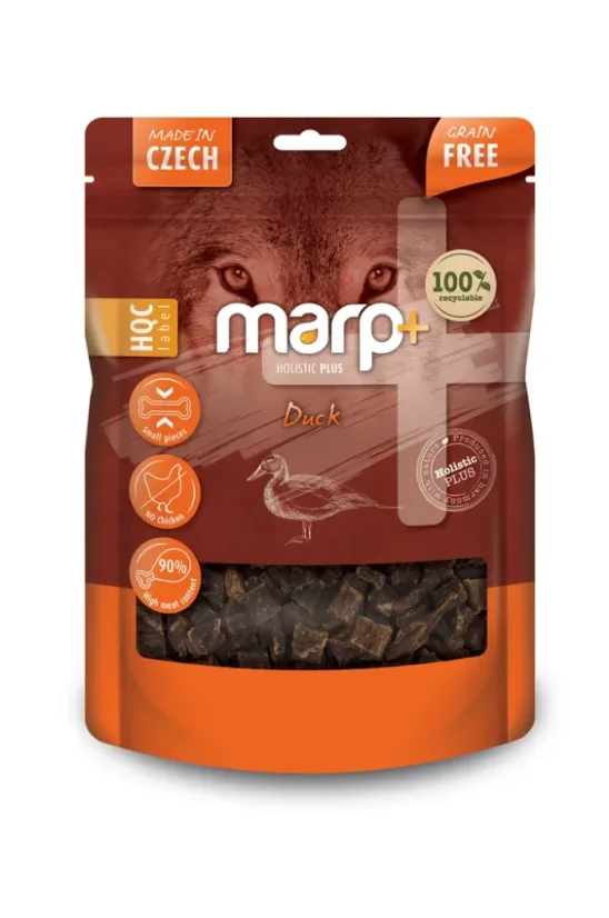 Marp Treats Holistic+ maškrty pre psov kačacie 80g 