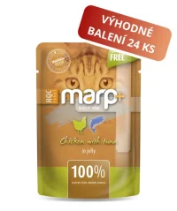 Marp Holistic+ kapsička pre mačky Kura s tuniakom v želé 24x55g