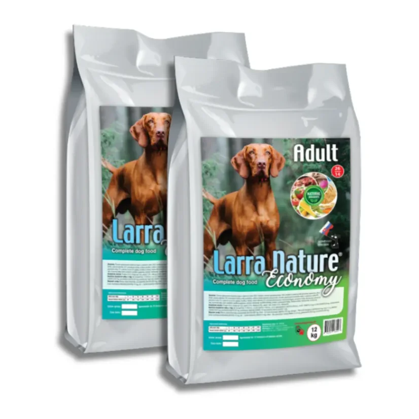 Larra Nature Adult Prémium 26/14 2x 12 kg - krmivo pre dospelých psov s bežnou aktivitou všetkých plemien. 