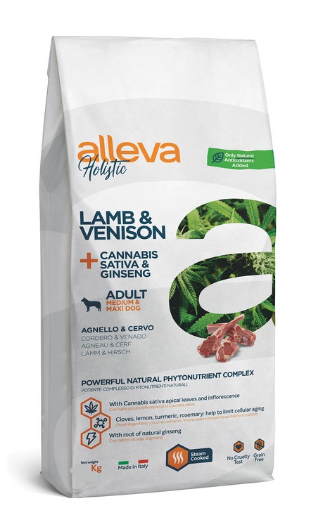 Alleva Holistic adult M/MAX lamb venison 2 kg