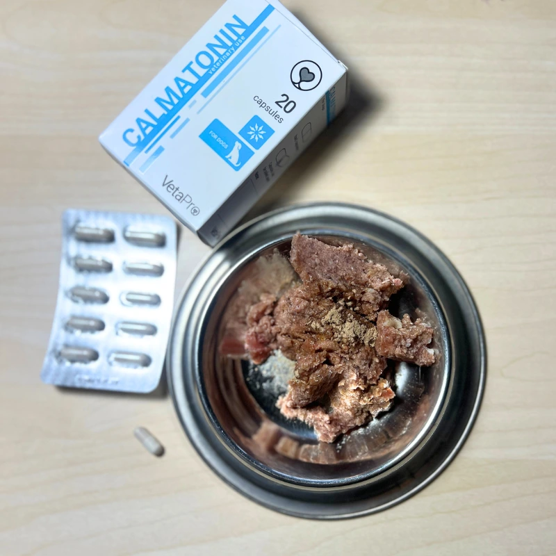 VetaPro Calmatonin 20 cps. doplnok pre psa na upokojenie 4