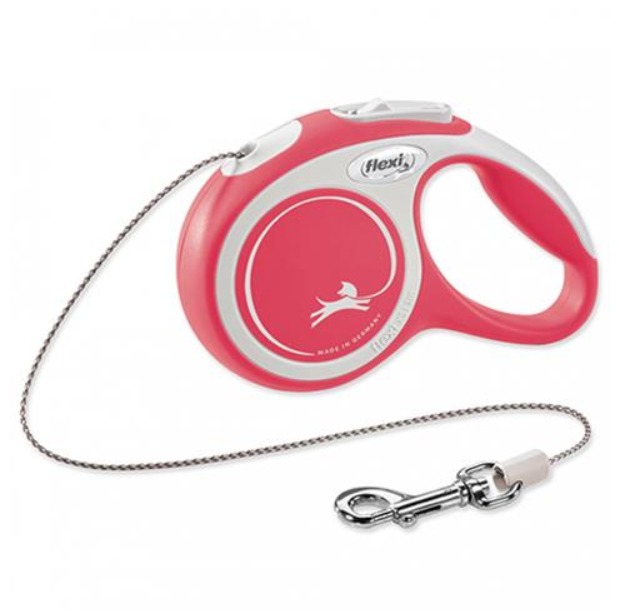 FLEXI Comfort lanko S 8m červené (do 12 kg)