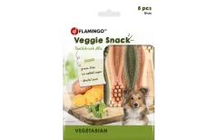 FLAMINGO Veggie Toothbrush Mix dentálne pamlsky pre psa 8ks 10cm 
