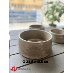 JUKO betónová miska pre psa 2,6l - rozmer 24,5 x 10,5 cm 2