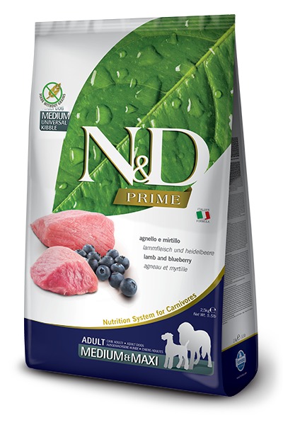Farmina ND GF adult M lamb blueberry 2,5kg