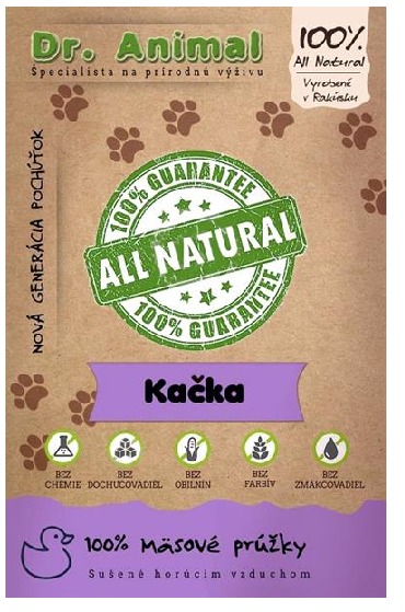 Dr. Animal Kačka mäsové prúžky 80 g