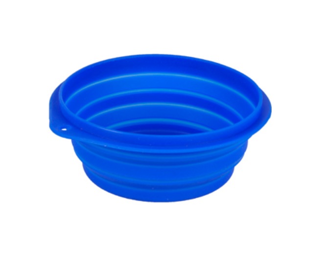Flamingo Silicone travel bowl cestovná miska 0,5 l modrá