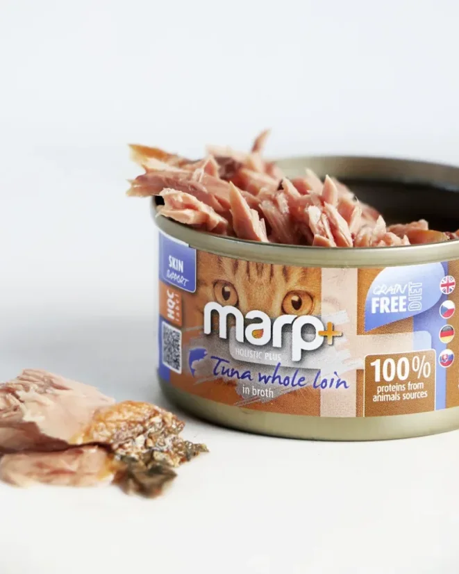 Marp Holistic+ konzerva pre mačky Tuniakové filety vo vývare 24x70g 4