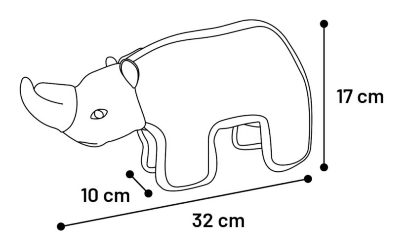 FLAMINGO TOY STRONG STUFF RHINO