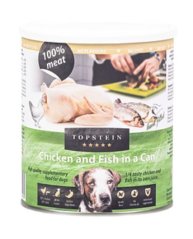 Topstein Kura s rybou v plechu 800 g