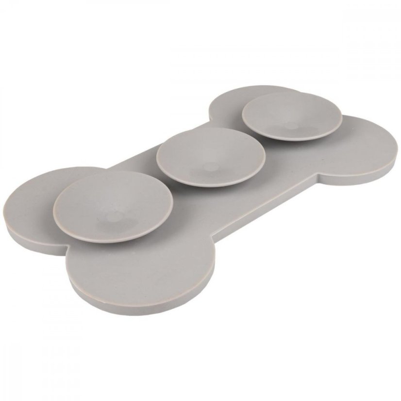 Flamingo Lick Pad Bone L 29,8 cm sivá
