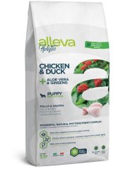 Alleva Holistic puppy/junior M chicken duck 12 kg