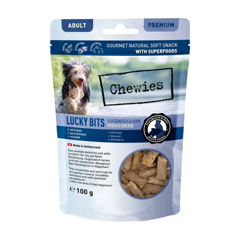 Chewies Lucky Bits kura a ostriež, 100g