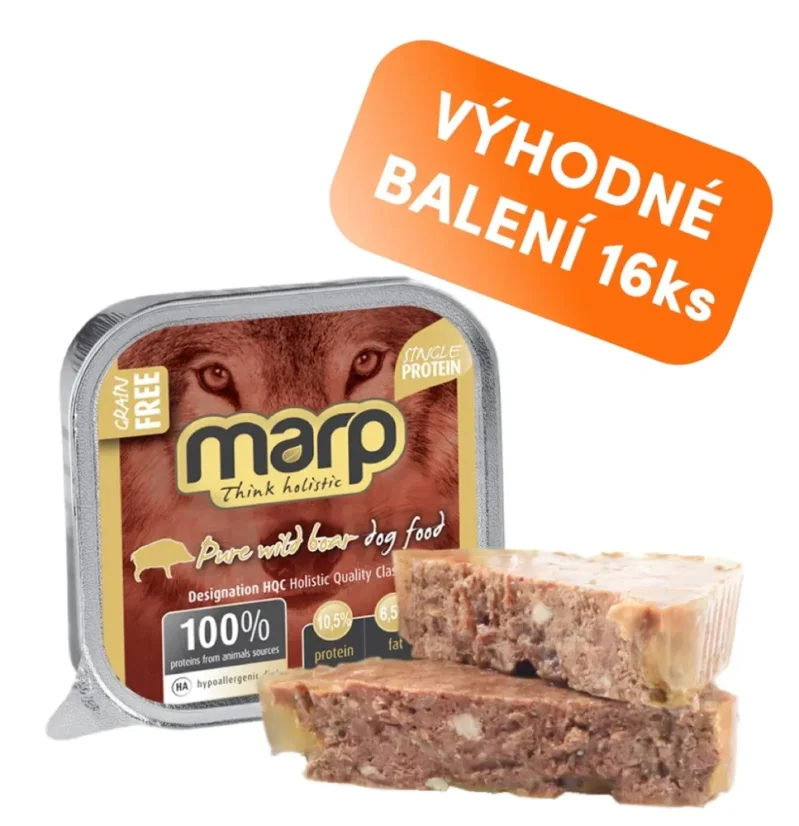 Marp konzerva pre psov  Wild Boar s diviakom 16x100g