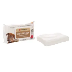 Vlhčené utierky na oči a uši pre psa a mačku 18x16cm 40ks - bez alkoholu 2