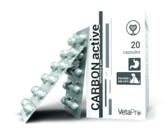 VetaPro Carbon Active 20 cps - aktívne uhlie, detoxikačný absorbent pre psov a mačky