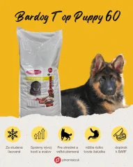 Bardog TOP Puppy 60 za studena lisované krmivo pre šteňatá 15 kg 2