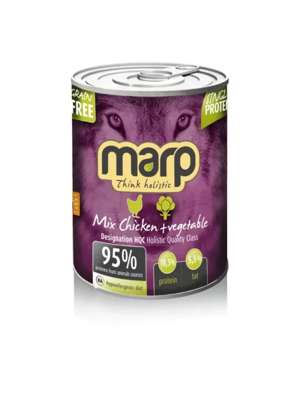 Marp konzerva pre psov  Mix kura+zelenina 400g