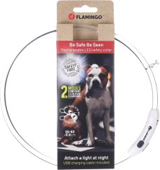 FLAMINGO LED COLLAR RAINA MULTICOLOUR 20-63CM 8MM