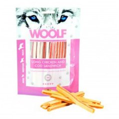 Woolf Dog Chicken Codfish Soft Sandwich LONG 100g