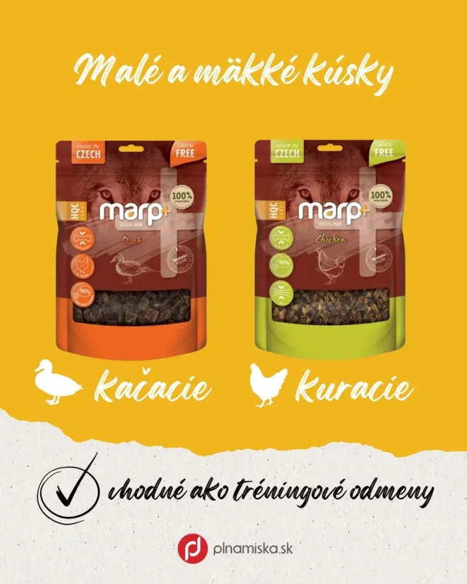 Marp Treats Holistic+ maškrty pre psov kuracie - zdravé pamlsky na tréning 80g 2