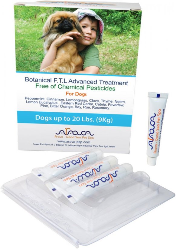 Arava Bylinná Antiparazitná pipeta pre psa 0-9 kg 4x4 ml