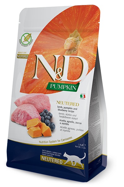 Farmina ND CAT GF P adult neutered lamb blueberry 5 kg