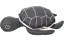 Flamingo Turtle - korytnačka pískacia látková hračka pre psa. Veľkosť S: 14 x 21 x 7 cm.