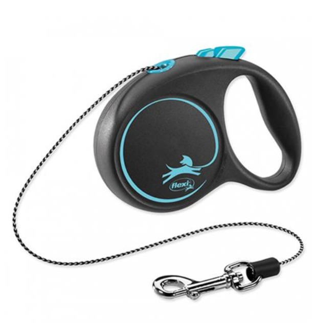 FLEXI Black Design lanko S 5m modré (do 12 kg)