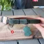 FLAMINGO Montana kožený obojok M 37-45cm 20 mm zelený 3