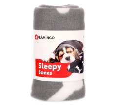 FLAMINGO cestovná deka Milda Grey 100cm x 70cm