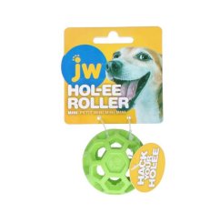 JW HOL-EE Roller MINI 5cm Green - dierovaná loptička pre psa