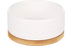 FLAMINGO BIANCO keramická miska pre psa 0,99 l biela