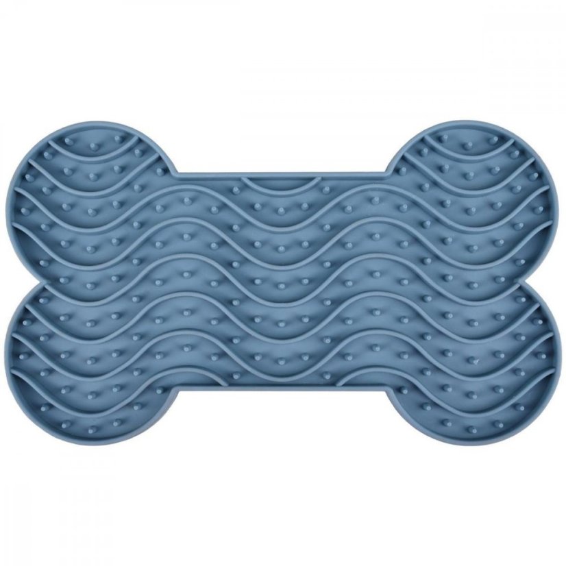 Flamingo Lick Pad Bone M 21,8 cm modrá