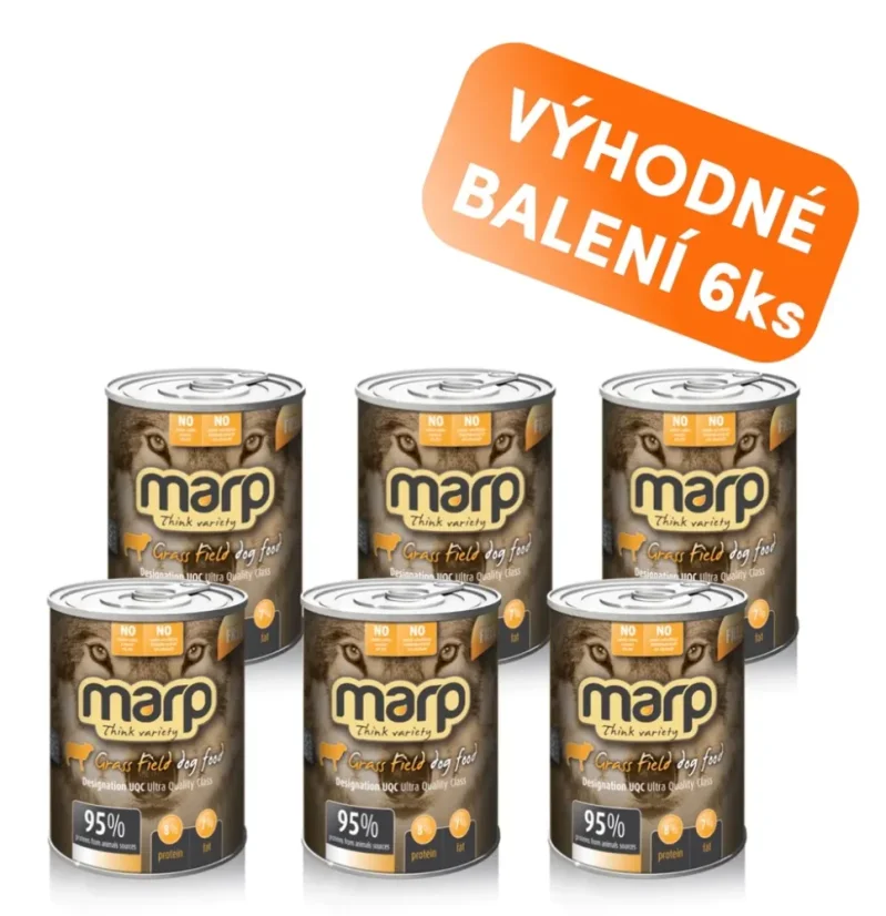 Marp konzerva pre psov Variety Grass Field jahňacia 6x400g