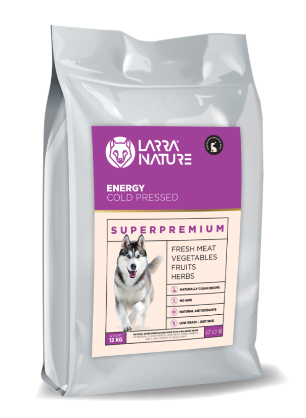 Larra Nature lisované za studena Energy 32/18 12kg - krmivo pre aktívnych psov, gravídne a dojčiace feny - novy obal