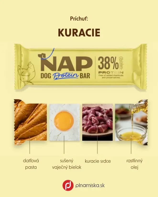 NAP proteínová tyčinka pre psa - kura 50g 1