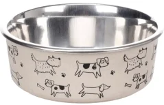 FLAMINGO BOWL JAPPIE miska pre psa s kreslenými psami 13,5 cm 450ml