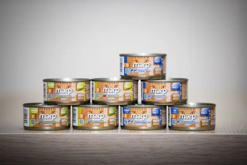 Marp Holistic+ konzerva pre mačky Kuracie paté s hovädzími kúskami 24x70g 5