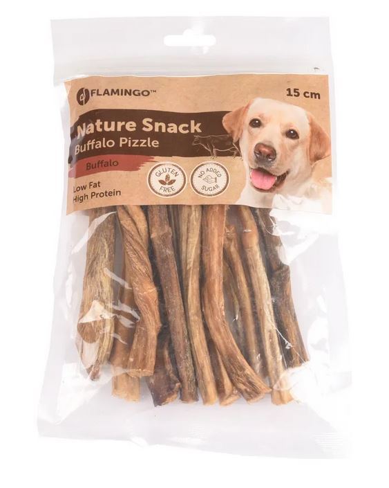 FLAMINGO NATURE SNACK byvolí penis, 15cm, 100g