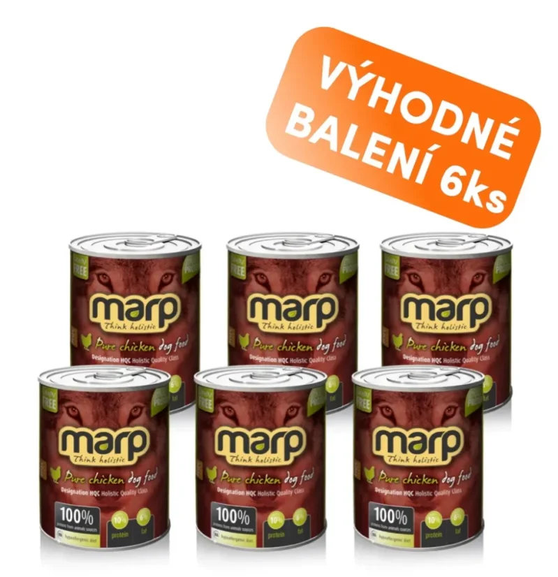 Marp konzerva pre psov  Chicken s kuracím 6x800g