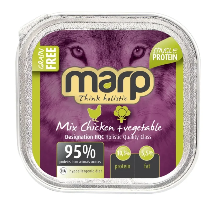 Marp konzerva pre psov  Mix kura+zelenina 100g 1
