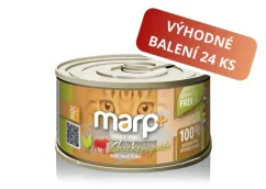 Marp Holistic+ konzerva pre mačky Kuracie paté s hovädzími kúskami 24x70g