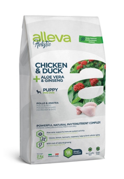 Alleva Holistic puppy/junior MINI chicken duck 2 kg Alleva Holistic puppy/junior MINI chicken duck 2 kg
