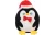 FLAMINGO Christmas Toy Bollo Penguin Black