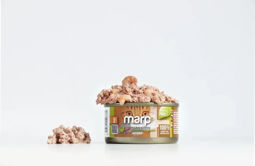Marp Holistic+ konzerva pre mačky Kuracie paté s krevetami 70g 3