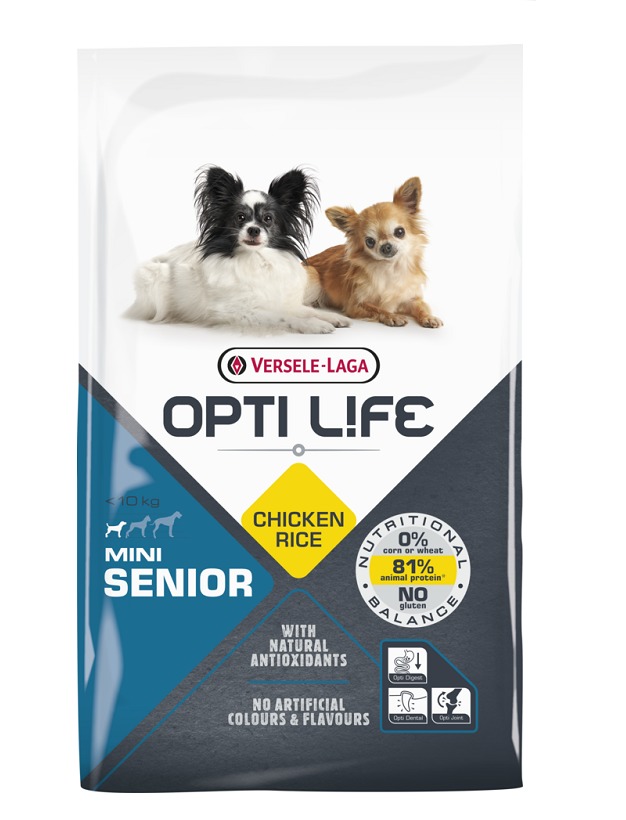 Versele Laga OptiLife Senior Mini kura ryža 2,5kg