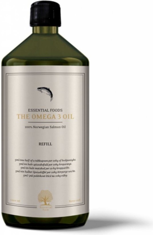 Essential Foods Omega 3 Oil - 100% lososový olej 1l Essential Foods Omega 3 Oil - 100% lososový olej 1l