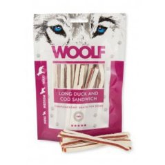 Woolf Dog Duck Codfish Soft Sandwich LONG 100g